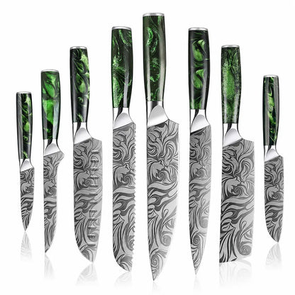 Japanese Chef Knife Damascus Pattern – Premium Kitchen Utility Knife