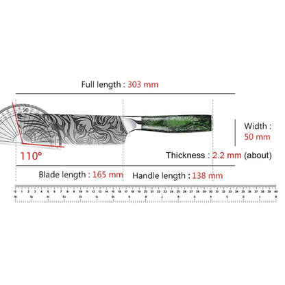 Japanese Chef Knife Damascus Pattern – Premium Kitchen Utility Knife
