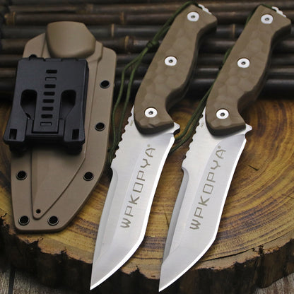 Outdoor Survival Knife with 440C Steel Blade – Full Tang Bushcraft & Camping Knife
