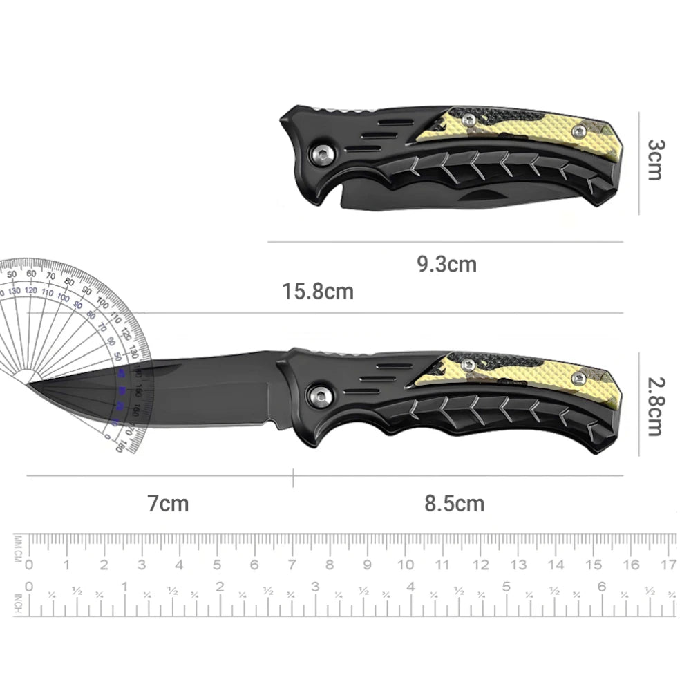 Stainless Steel Folding Fillet Knife – Portable Fishing, Camping & Meat Cutting Knife