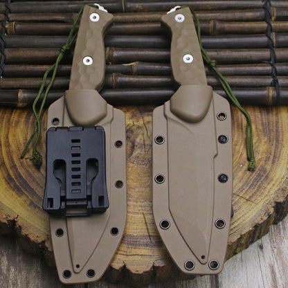 Outdoor Survival Knife with 440C Steel Blade – Full Tang Bushcraft & Camping Knife