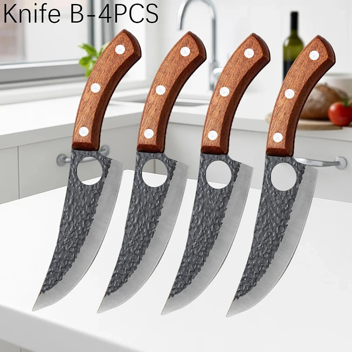 Professional Hand Forged Butcher Knife – Full Tang Stainless Steel Boning & Meat Cutter