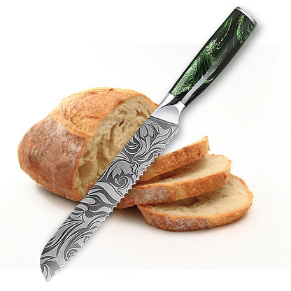 Japanese Chef Knife Damascus Pattern – Premium Kitchen Utility Knife