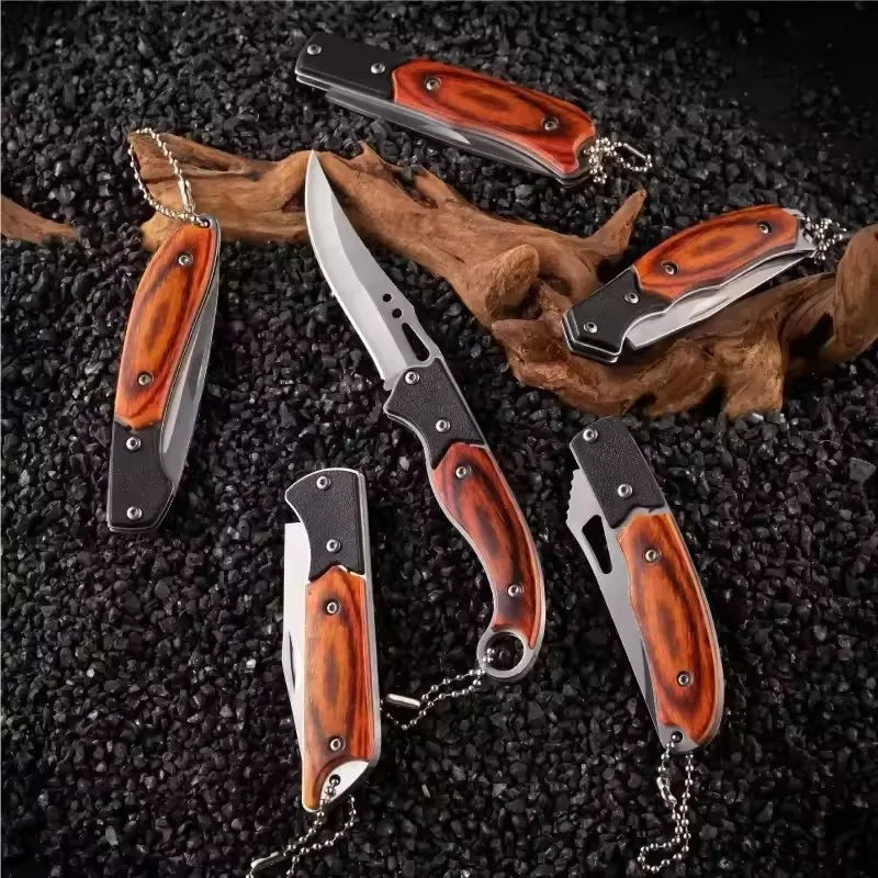 Portable Metal Folding Pocket Knife – Mini EDC Outdoor & Keychain Utility Knife