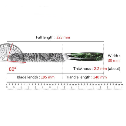 Japanese Chef Knife Damascus Pattern – Premium Kitchen Utility Knife