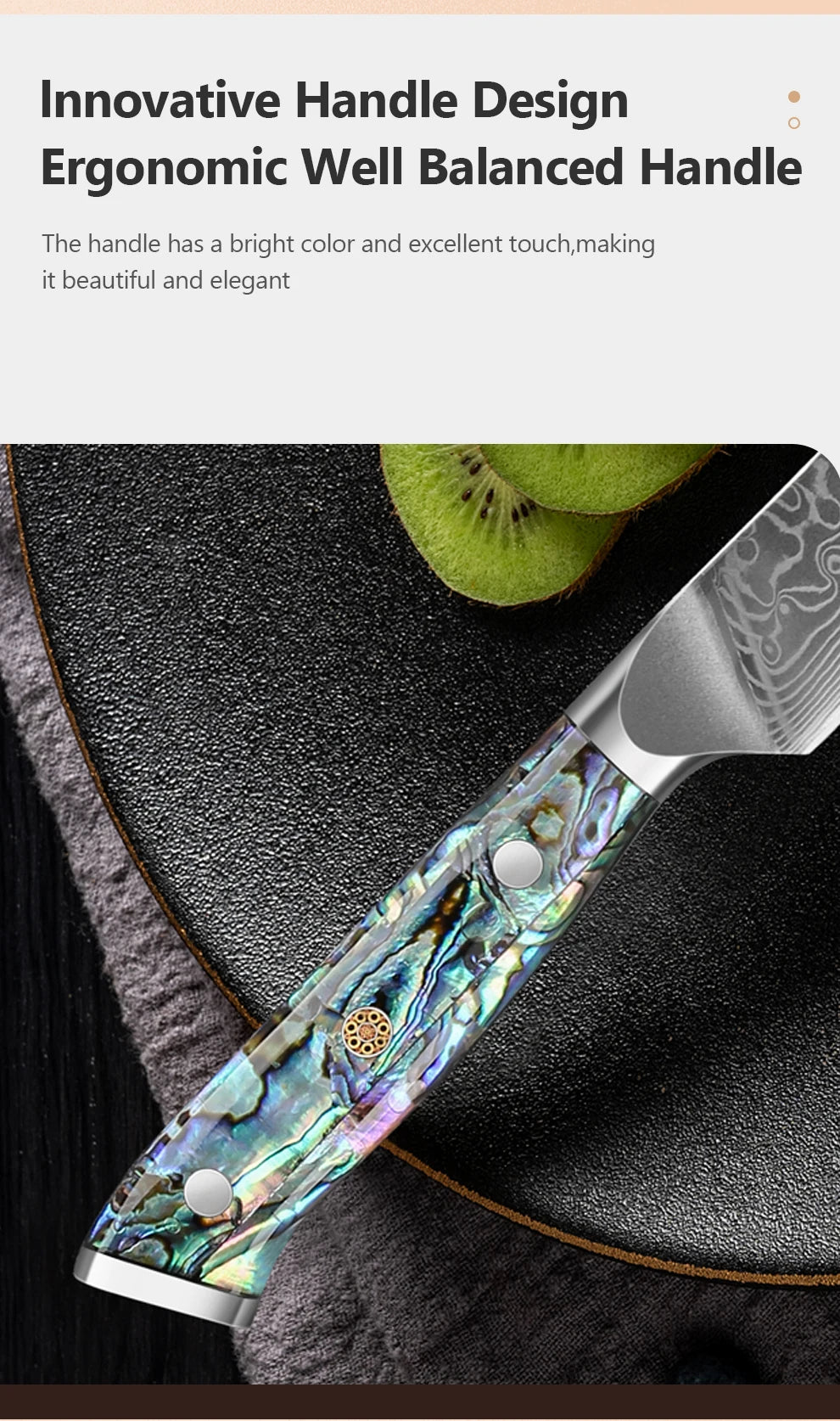 67 Layer Damascus Steel Kitchen Knife Set – Japanese VG10 Style Chef & Vegetable Knives