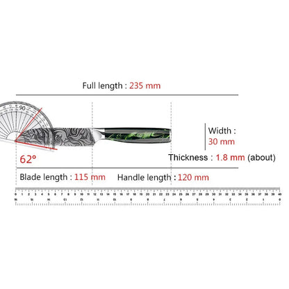 Japanese Chef Knife Damascus Pattern – Premium Kitchen Utility Knife