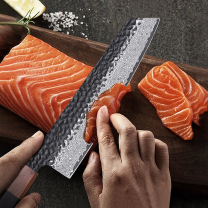 8.2" Damascus Kiritsuke Knife – Japanese VG10 Chef Knife