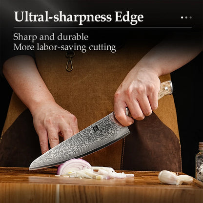 67 Layer Damascus Knife Set | Premium Chef, Santoku & Utility Knives