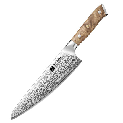 67 Layer Damascus Knife Set | Premium Chef, Santoku & Utility Knives
