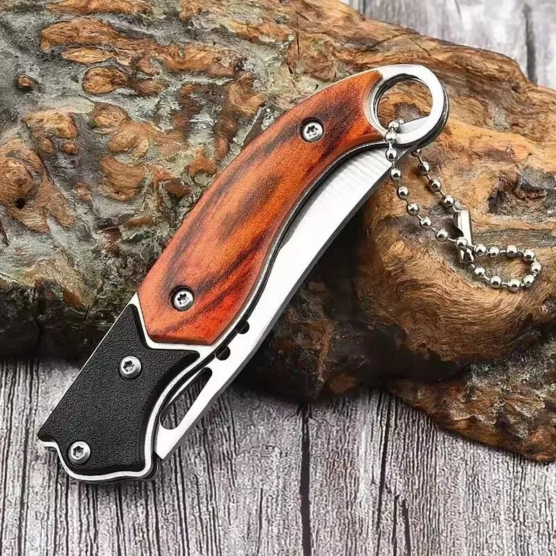 Portable Metal Folding Pocket Knife – Mini EDC Outdoor & Keychain Utility Knife